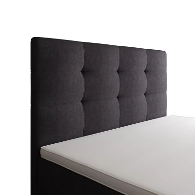 Jednolůžková postel 120x200 STIG COMFORT 8 s úložným prostorem - tmavě šedá