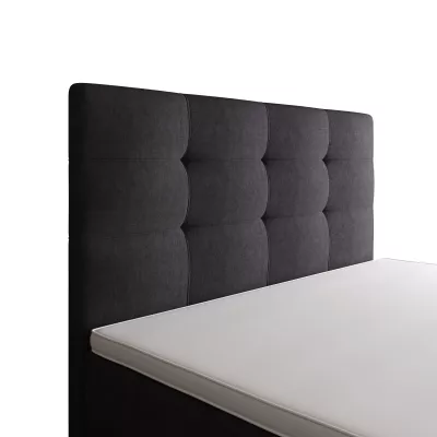 Jednolůžková postel 120x200 STIG COMFORT 8 s úložným prostorem - tmavě šedá
