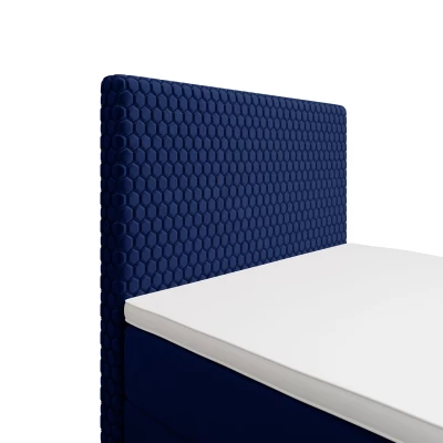 Jednolůžková čalouněná postel 100x200 HENIO 1 - modrá