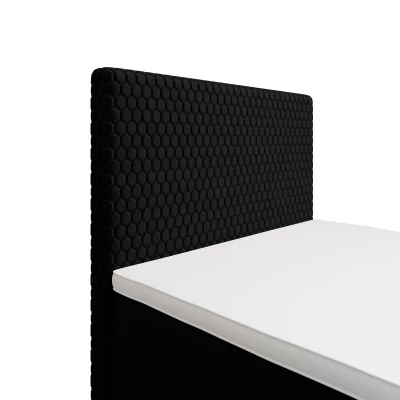 Jednolůžková čalouněná postel 90x200 HENIO COMFORT 1 - černá