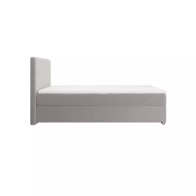 Jednolůžková čalouněná postel 90x200 HENIO COMFORT 1 - světle šedá