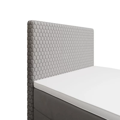 Jednolůžková čalouněná postel 90x200 HENIO COMFORT 1 - světle šedá