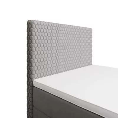 Jednolůžková čalouněná postel 90x200 HENIO COMFORT 1 - světle šedá