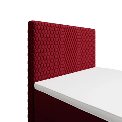 Jednolůžková čalouněná postel 90x200 HENIO COMFORT 1 - červená