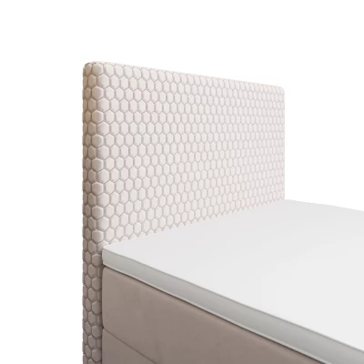 Jednolůžková čalouněná postel 90x200 HENIO COMFORT 1 - béžová