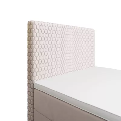Jednolůžková čalouněná postel 90x200 HENIO COMFORT 1 - béžová