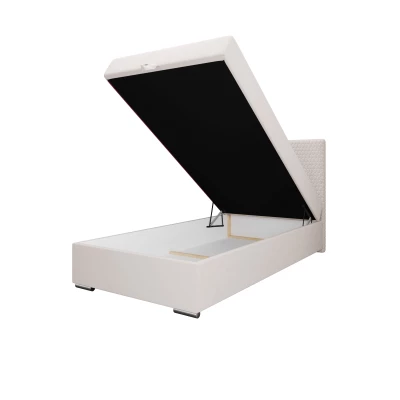 Jednolůžková čalouněná postel 90x200 HENIO COMFORT 1 - béžová