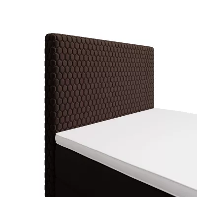 Jednolůžková čalouněná postel 100x200 HENIO COMFORT 1 - tmavě hnědá