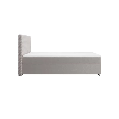 Jednolůžková čalouněná postel 120x200 HENIO COMFORT 1 - světle šedá
