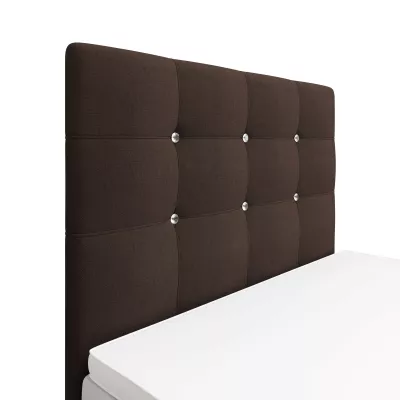 Kontinentální jednolůžková postel 100x200 KALINA 1 - hnědá
