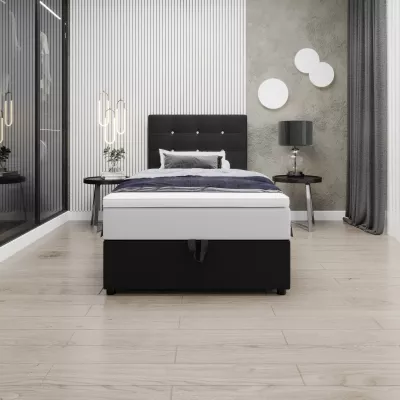 Kontinentální jednolůžková postel 120x200 KALINA COMFORT 1 - černá