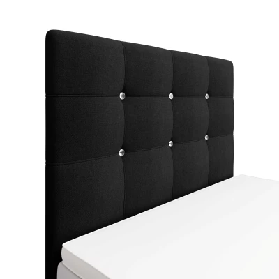 Kontinentální jednolůžková postel 120x200 KALINA COMFORT 1 - černá