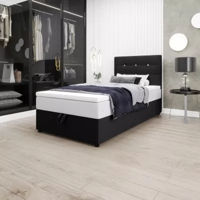Kontinentální jednolůžková postel 120x200 KALINA COMFORT 1 - černá