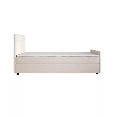 Jednolůžková postel 100x200 KAUR s úložným prostorem - vanilková