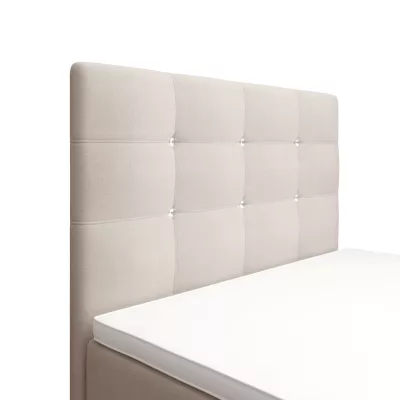 Jednolůžková postel 100x200 KAUR s úložným prostorem - vanilková