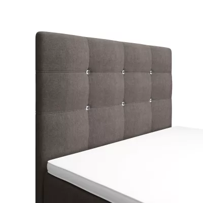 Jednolůžková postel 90x200 KAUR COMFORT s úložným prostorem - světle hnědá