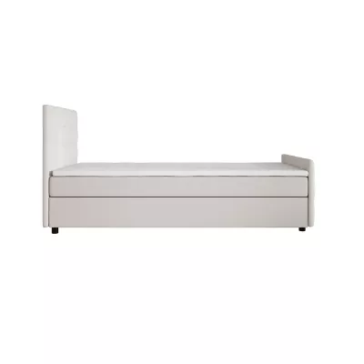 Jednolůžková postel 90x200 KAUR COMFORT s úložným prostorem - bílá