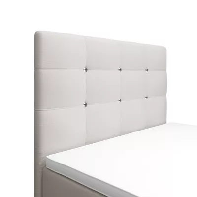 Jednolůžková postel 90x200 KAUR COMFORT s úložným prostorem - bílá