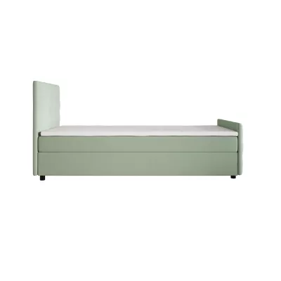 Jednolůžková postel 100x200 KAUR COMFORT s úložným prostorem - mátová
