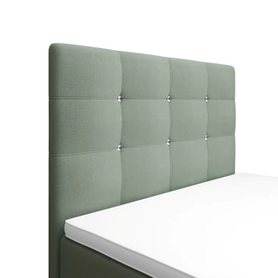 Jednolůžková postel 100x200 KAUR COMFORT s úložným prostorem - mátová