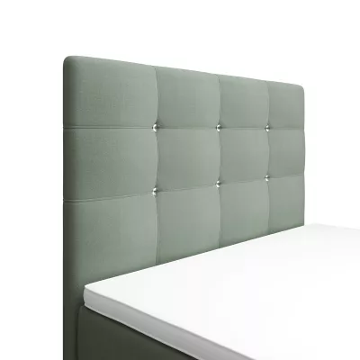 Jednolůžková postel 100x200 KAUR COMFORT s úložným prostorem - mátová