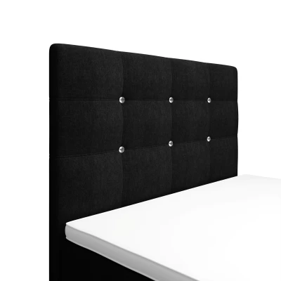 Jednolůžková postel 100x200 KAUR COMFORT s úložným prostorem - černá 1