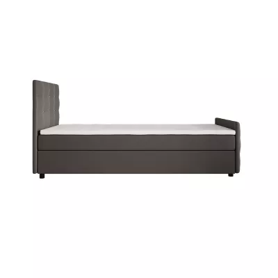 Jednolůžková postel 100x200 KAUR COMFORT s úložným prostorem - grafit