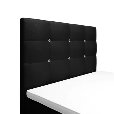 Jednolůžková postel 100x200 KAUR COMFORT s úložným prostorem - černá 2