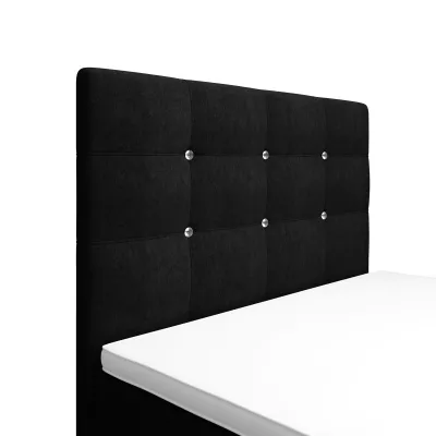 Jednolůžková postel 120x200 KAUR COMFORT s úložným prostorem - černá 1