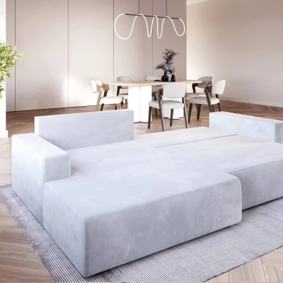 Rohová sedací souprava NASIDA - zelená, levý roh