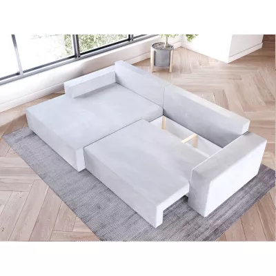 Rohová sedací souprava NASIDA - zelená, levý roh