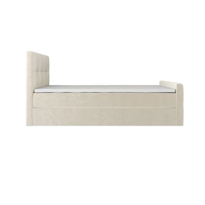 Jednolůžková boxspringová postel 100x200 ELIONE 1 - béžová