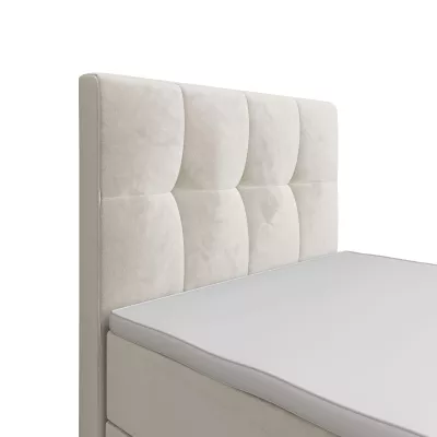 Jednolůžková boxspringová postel 100x200 ELIONE 1 - béžová