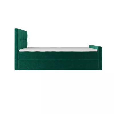 Jednolůžková boxspringová postel 100x200 ELIONE 1 - zelená