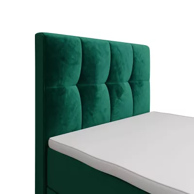 Jednolůžková boxspringová postel 100x200 ELIONE 1 - zelená