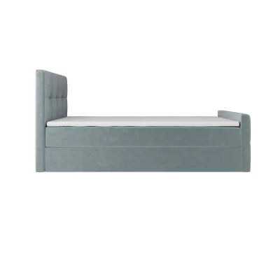 Jednolůžková boxspringová postel 90x200 ELIONE COMFORT 1 - světle modrá