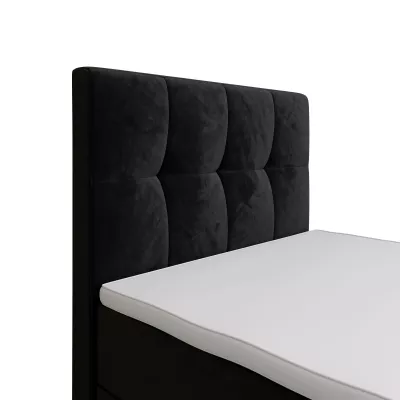 Jednolůžková boxspringová postel 90x200 ELIONE COMFORT 1 - černá