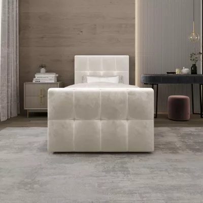 Jednolůžková boxspringová postel 100x200 ELIONE COMFORT 1 - béžová
