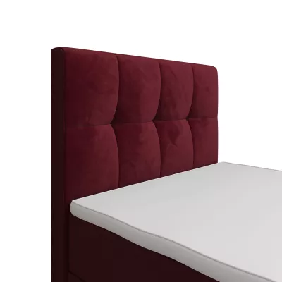 Jednolůžková boxspringová postel 100x200 ELIONE COMFORT 1 - červená