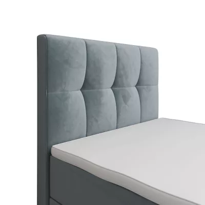 Jednolůžková boxspringová postel 100x200 ELIONE COMFORT 1 - světle modrá