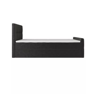 Jednolůžková boxspringová postel 100x200 ELIONE COMFORT 1 - tmavě hnědá