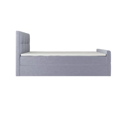 Jednolůžková boxspringová postel 120x200 ELIONE COMFORT 1 - světle fialová