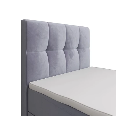Jednolůžková boxspringová postel 120x200 ELIONE COMFORT 1 - světle fialová
