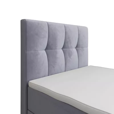 Jednolůžková boxspringová postel 120x200 ELIONE COMFORT 1 - světle fialová