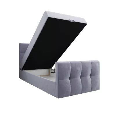 Jednolůžková boxspringová postel 120x200 ELIONE COMFORT 1 - světle fialová