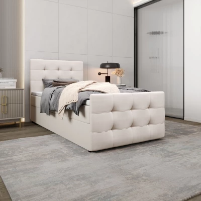 Kontinentální postel 100x200 VASILISA 5 - vanilková