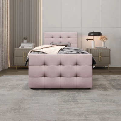 Kontinentální postel 120x200 VASILISA 5 - světle růžová