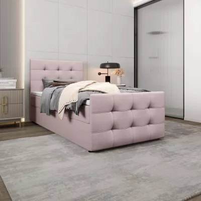 Kontinentální postel 120x200 VASILISA 5 - světle růžová