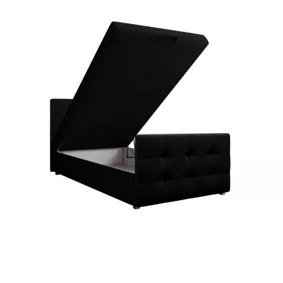 Kontinentální postel 120x200 VASILISA 5 - černá