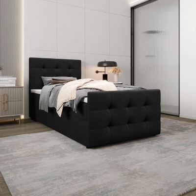 Kontinentální postel 120x200 VASILISA 5 - černá